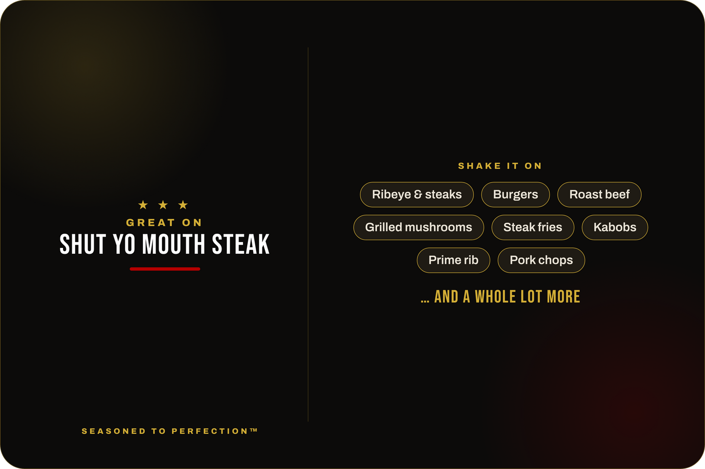 Shut Yo Mouth Steak Blend