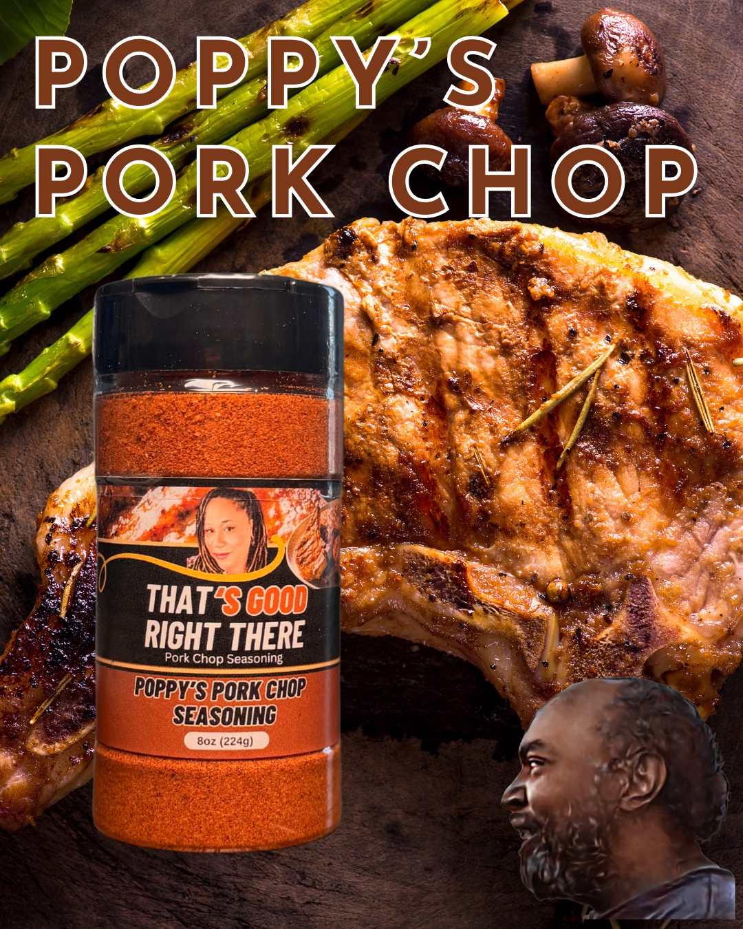 Poppy's Pork Chop Seasoning 8oz