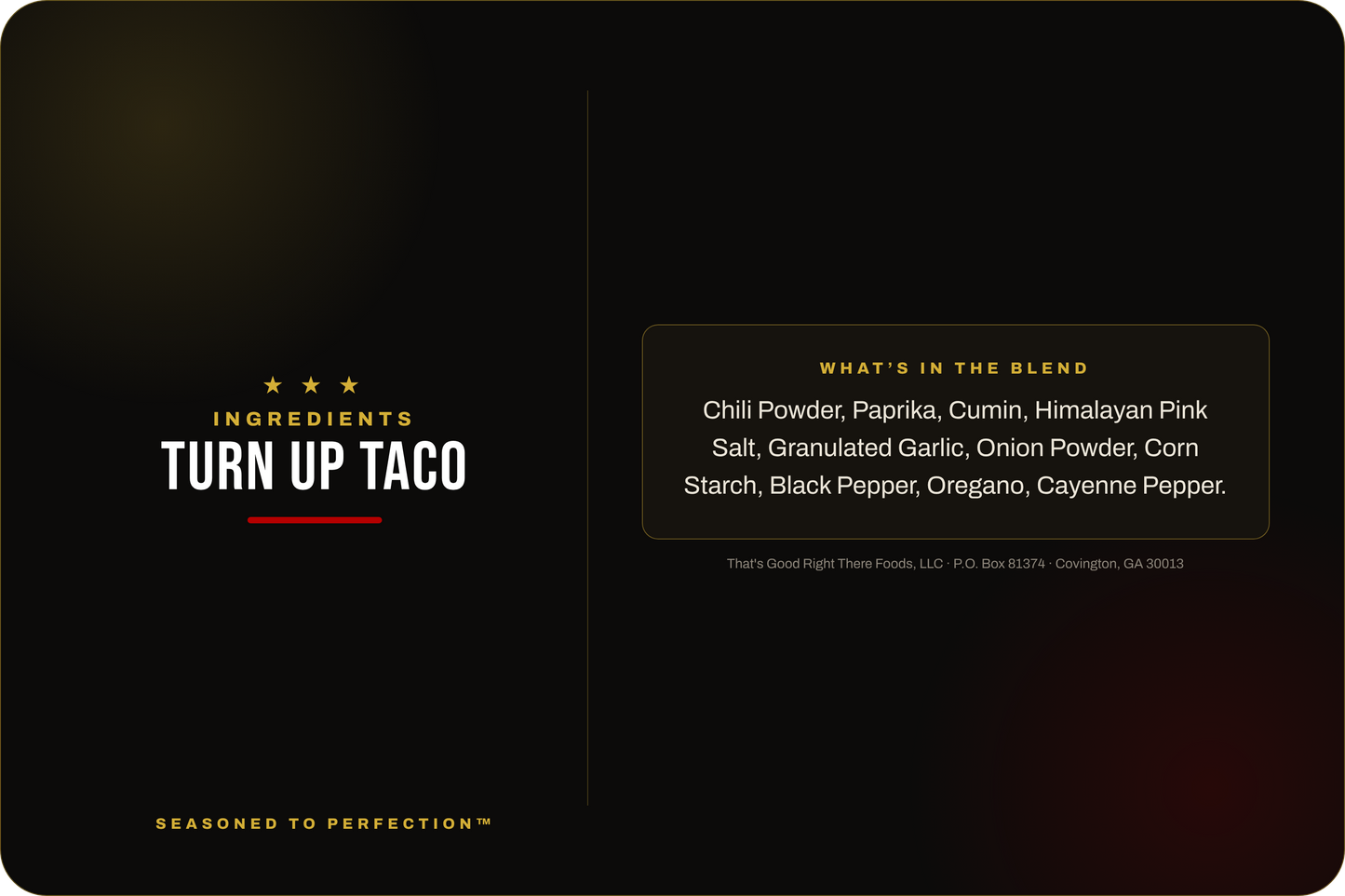 Turn Up Taco Blend