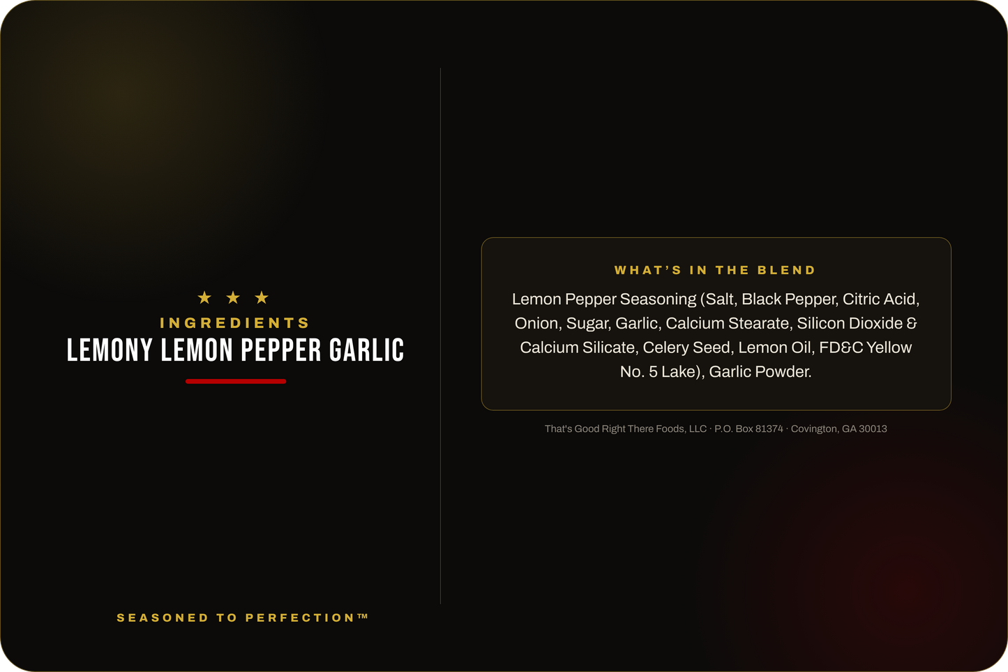 Lemony Lemon Pepper Garlic Blends