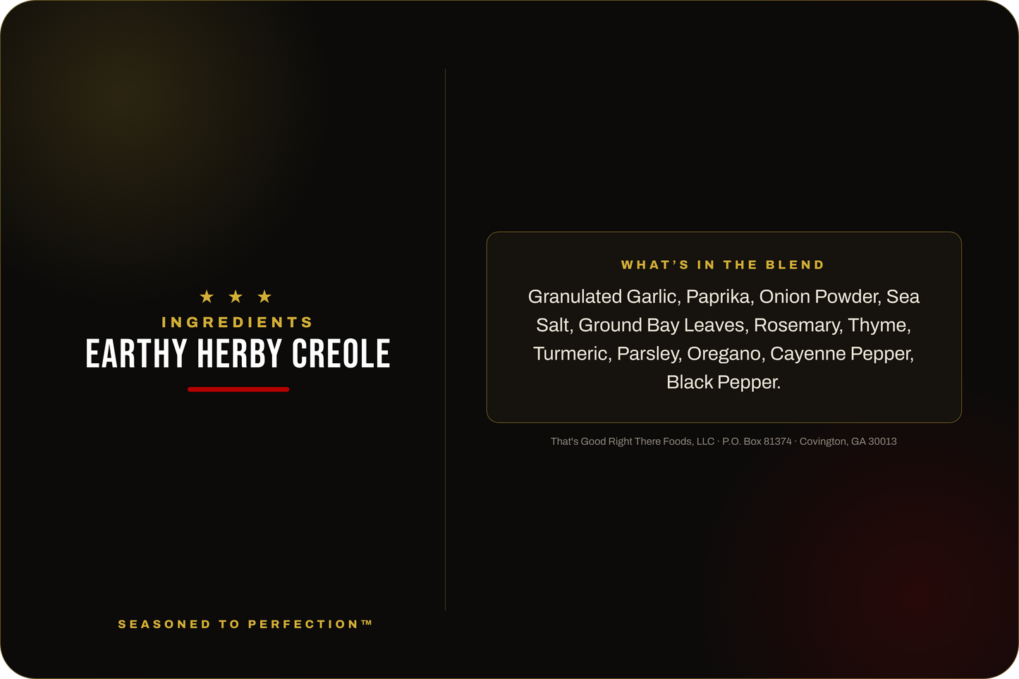 Earthy Herby Creole Blend