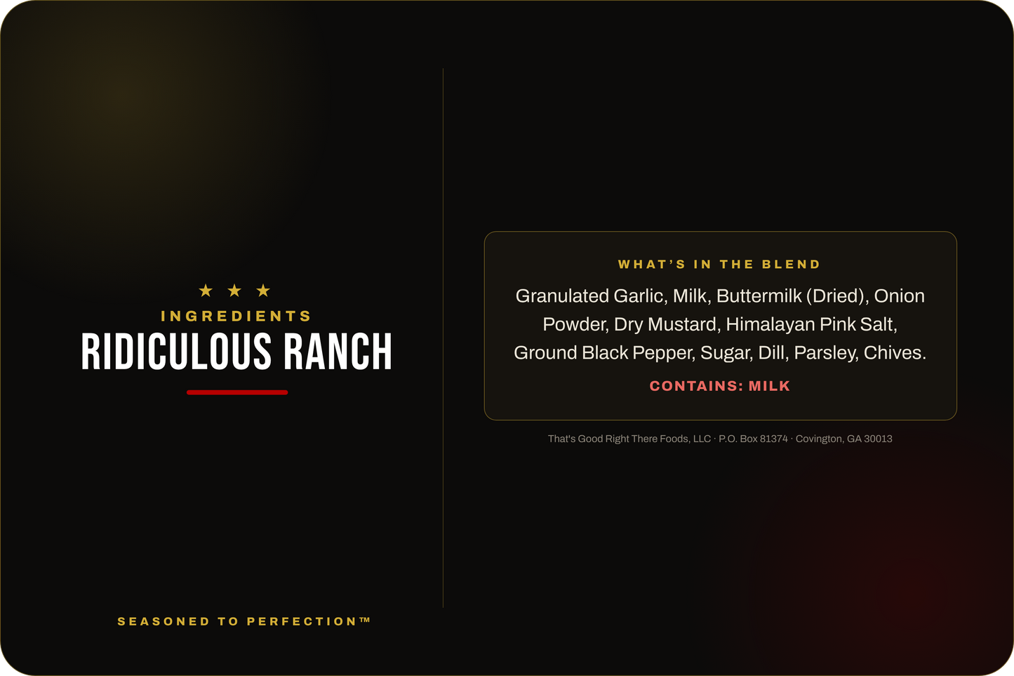 Ridiculous Ranch Blend