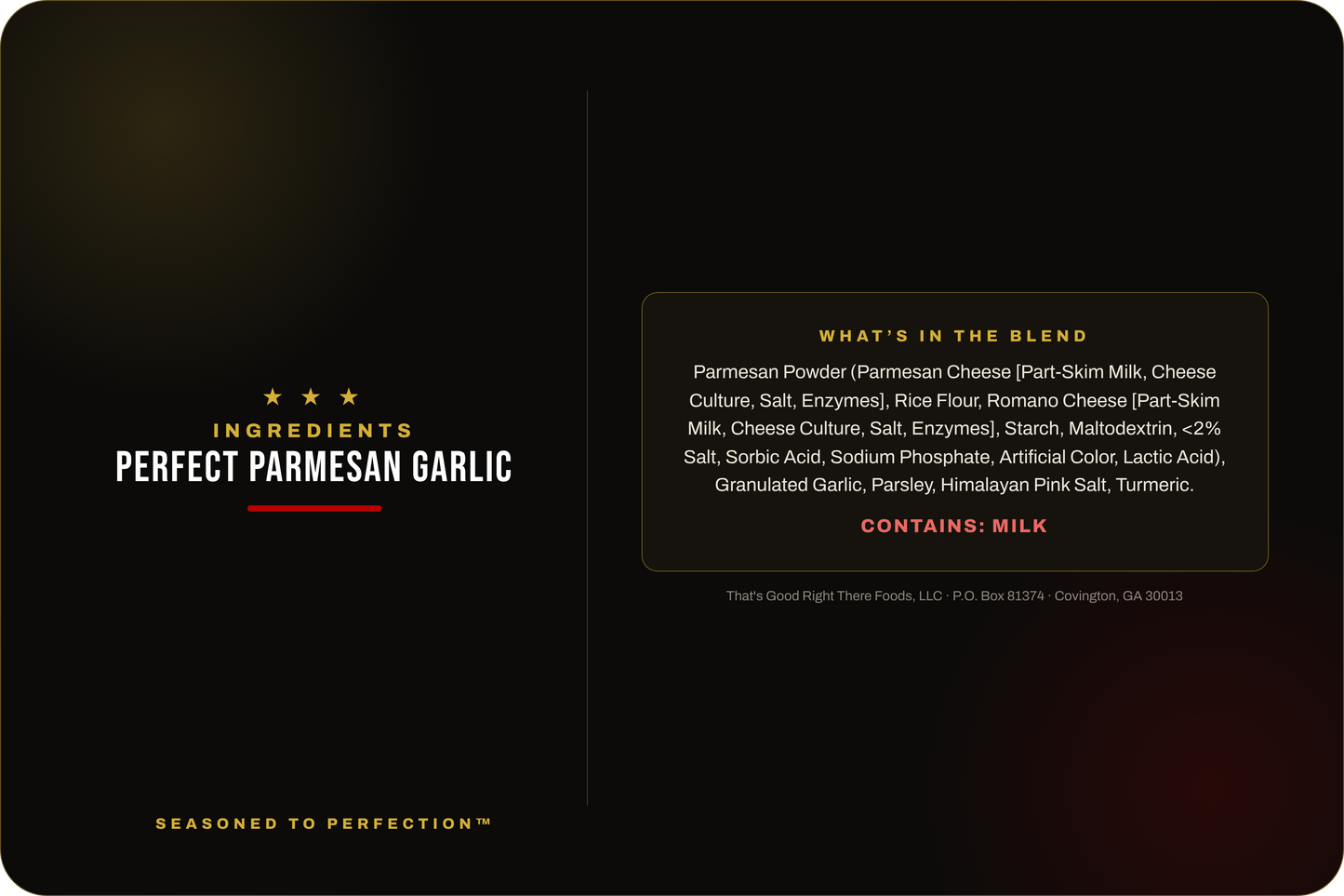 Perfect Parmesan Garlic Blend